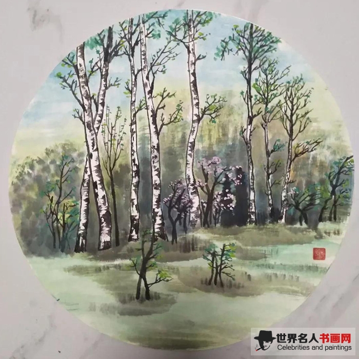 画家周志江花鸟画