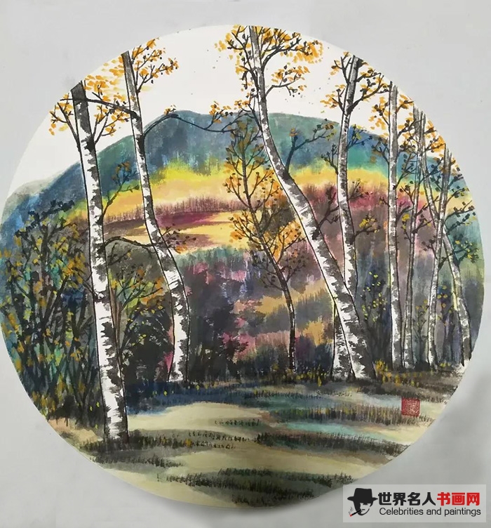 画家周志江花鸟画