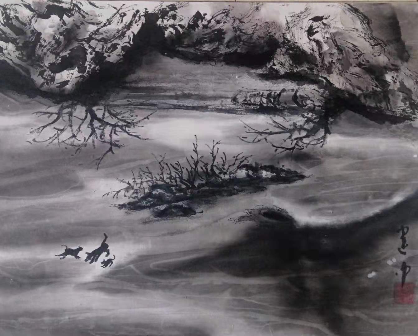 葛建中2021最新水墨山水画