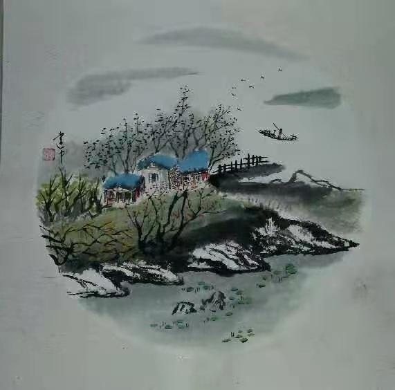 葛建中2021最新水墨山水画