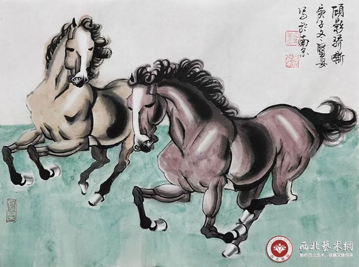 当代画马名家黄贤安